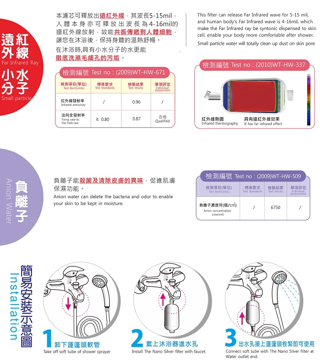 PeiHua沛華奈米銀沐浴器PH-A1